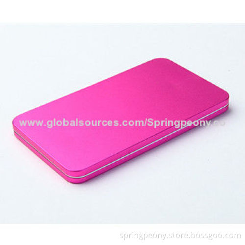 6,000mAh Fashion Power Bank with USB2.0, LED Flashlight